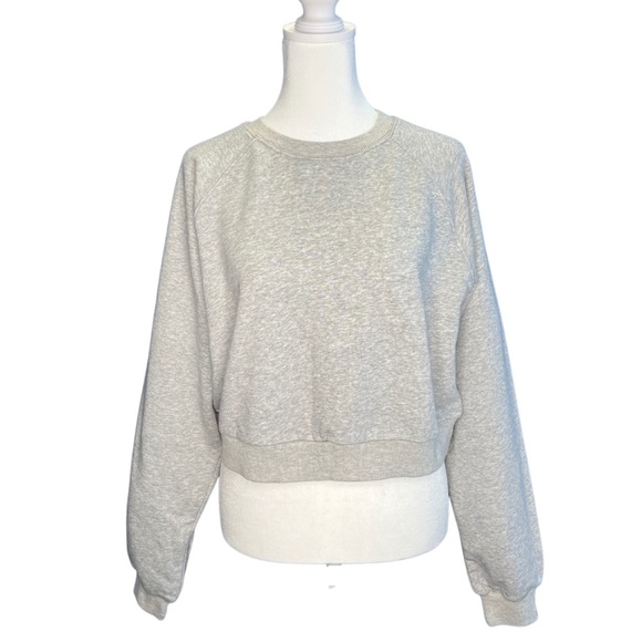 Sweaters - Gray Cropped Crewneck Pullover NWT